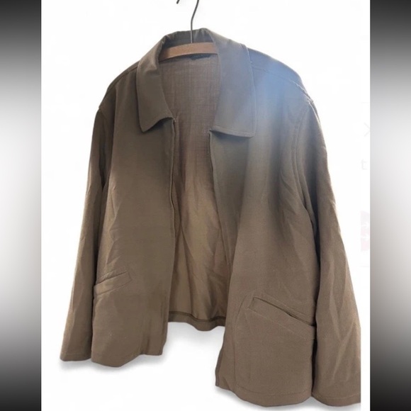 Giorgio Armani lightweight bomber styler zip up jacket size 40 made in italy